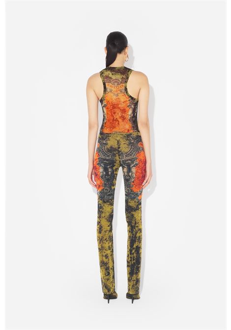 pantaloni mesh printed médaillon donna multicolor JEAN PAUL GAULTIER | 25/03-W-TR016-M006P004115